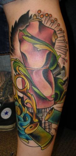 Tattoos - Femine tattoos - dress form